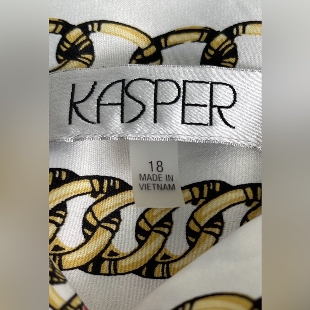KASPER SATIN BLOUSE - Picture 6 of 6
